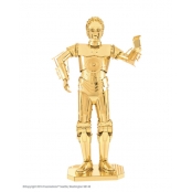 Maquette 3D métal Star Wars C-3PO doré