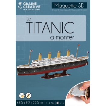 650906 - 3532436509064 - Graine créative - Puzzle D maquette Titanic - 2