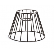 Carcasse d\'abat-jour Cône noir 15 x 12 cm