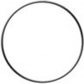 Cercle nu en métal Noir 10 cm