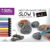 Coffret Mon atelier Slow et Art avec crayons et galets