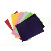 Lot de feutrine autocollante A4 8 couleurs