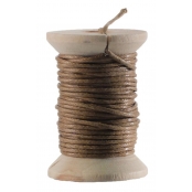 Cordon en coton ciré Marron 5m