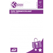 Tissu flex thermocollant Blanc mat 20 x 25 cm