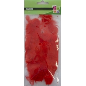 Plume de coq Rouge 10 cm 3g