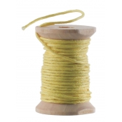 Cordon en coton ciré Jaune 5m