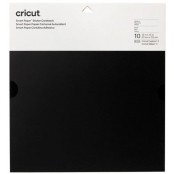 Cricut Smart Paper : Papier Cartonné Autocollant 33cm 10 feuilles Noires