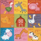 Serviettes en papier Old Mcdonald\'S Farm 20 pièces