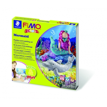 262239 - 4007817806258 - Fimo - KIT FIMO KIDS SIRENE / 8034 12 LY03