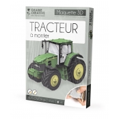 Maquette en carton mousse Tracteur