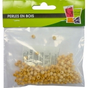 Perles en Bois 8 mm Trou 2 mm 200 pièces