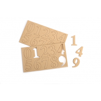 650305 - 3532436503055 - Graine créative - Chiffres en carton 4cm - 3