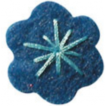 421007 - 3532434210078 - Graine créative - Fleurs en Feutrine Bleu 10 pièces - 2