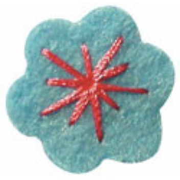 421007 - 3532434210078 - Graine créative - Fleurs en Feutrine Bleu 10 pièces - 4