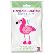 Kit Peluche à Coudre Flamant Rose