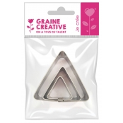 Emporte-Pièces Inox Triangle 3 pièces