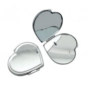 Miroir de poche en Métal à Décorer Coeur 6x5,5 cm