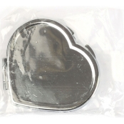 Miroir de poche en Métal à Décorer Coeur 6x5,5 cm