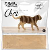 MAQUETTE CHAT CARTON 220x110x45 mm