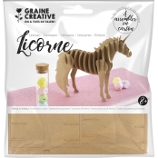 Maquette en carton Licorne