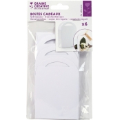 Boites Cadeaux Petit Sac Blanc 7x10 cm 6 pièces