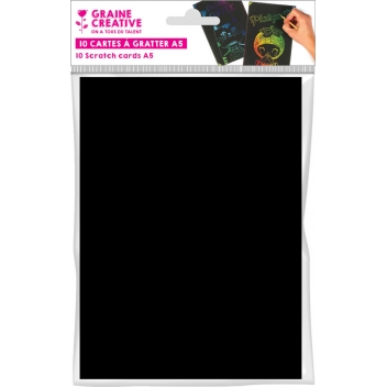 750133 - 3471057501333 - Graine créative - Cartes à Gratter A5 10 pièces - 2