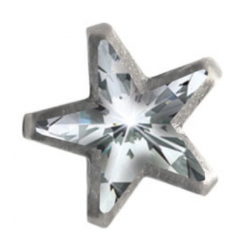 194415 - 3532431944150 - Graine créative - 20 CLOUS A GRIFFES STRASS ETOILE TRANSPARENT 11MM - 2