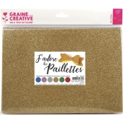 Mousse EVA Caoutchouc 6 Feuilles Pailletées