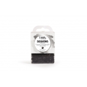 Sequins Incurvés Noir Mat 6mm 4000 pièces