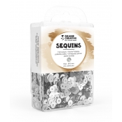 Sequins Plats Argenté 6mm 4000 pièces