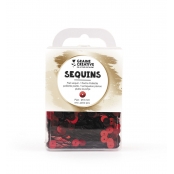 Sequins Plats Rouge 6mm 4000 pièces