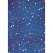 Rouleau de Papier cadeau Bleu Ciel Etoile 1,5 m x 70 cm