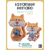 Kit La Famille Renard Peluche à Coudre