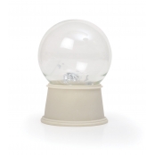 Boule à paillette en verre 8 cm avec Socle et Paillettes
