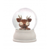 Boule à neige en Verre 8 x 10 cm avec Socle et Neige