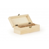 Boite à Messages en bois 50 Coeurs 15x6x7 cm