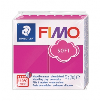 261423 - 4006608809478 - Fimo - Pâte Fimo 57 g Soft Framboise 8020.22 - 3