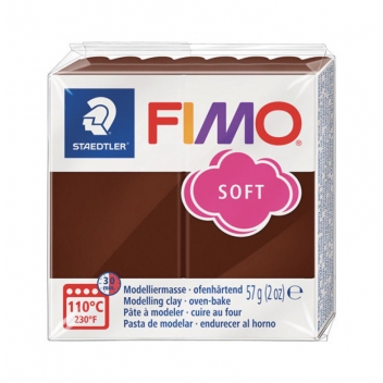 261475 - 4006608809836 - Fimo - Pâte Fimo 57 g Soft Marron Fimo Chocolat 8020.75 - 3