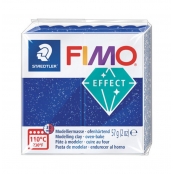 Pâte Fimo 57 g Effect pailletée Bleu 8020.302