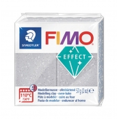 Pâte Fimo 57 g Effect pailletée Argenté 8020.812