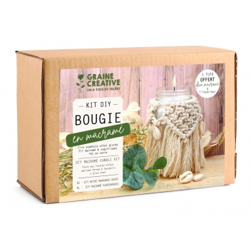 152020 - 3532431520200 - Graine créative - Kit DIY Bougie Bohème Macramé - France - 7