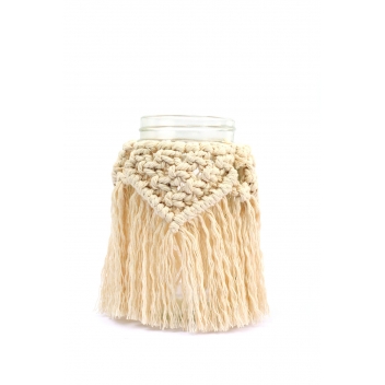 152020 - 3532431520200 - Graine créative - Kit DIY Bougie Bohème Macramé - France - 2