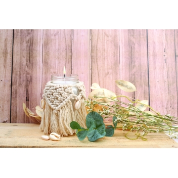 152020 - 3532431520200 - Graine créative - Kit DIY Bougie Bohème Macramé - France - 6