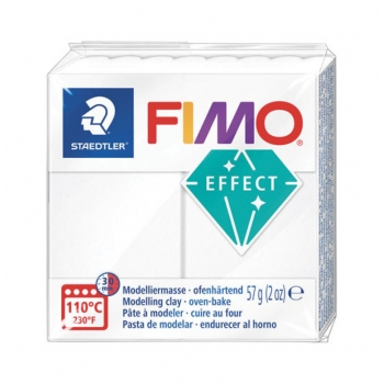 Pâte Fimo 57 g Effect Translucide Blanc 8010.014