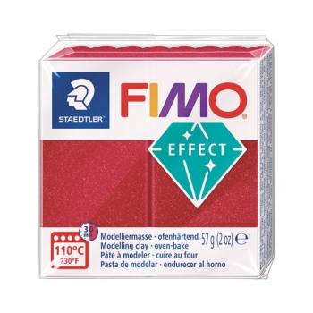 Pâte Fimo 57 g Effect Métallique Rouge rubis 8020.28