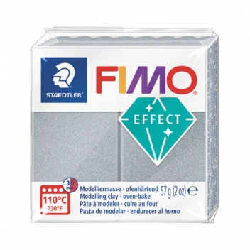 261804 - 4007817096123 - Fimo - Pâte Fimo 57 g Effect Métallique Argenté 8010.81 - 3