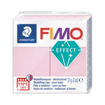Pâte Fimo 57 g Effect Pierre précieuse Rose quartz 8020.206
