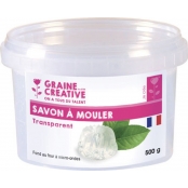 Bloc savon transparent 500 g (micro-ondes)