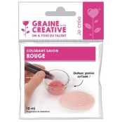 Colorant liquide pour savon Rouge 10 ml