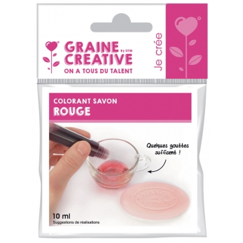 200210 - 3471052002101 - Graine créative - Colorant liquide pour savon Rouge 10 ml - France